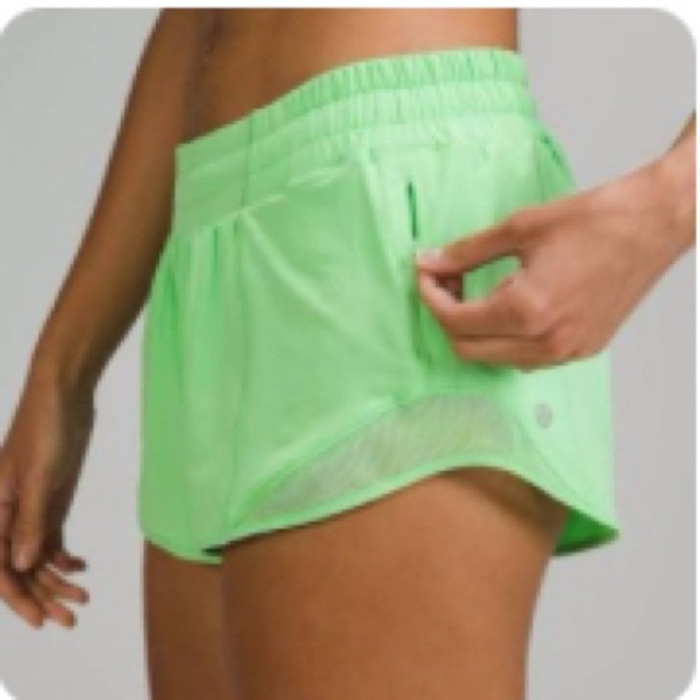 Women's Green Athletic Shorts
